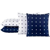 Capas de Almofadas Petit Poá 04 Peças Micropercal 200 Fios - Bia Enxovais