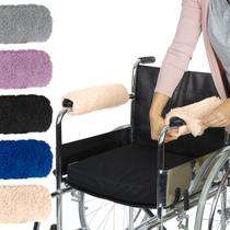 Capas de apoio de braço para cadeira de rodas Vive Memory Foam, par de pele de carneiro Capas de apoio de braço para cadeira de rodas Vive Memory Foam, par de pele de carneiro