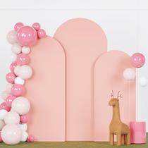 Capas de arco de casamento FANPROMS Dusty Rose, conjunto de 3 elásticas Capas de arco de casamento FANPROMS Dusty Rose, conjunto de 3 elásticas