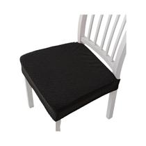 Capas De Assento De Cadeira Elásticas De Cor Sólida Removíveis Laváveis Antipoeira Com Encosto Curto