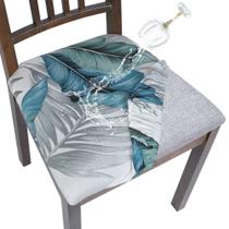 Capas de assento de cadeira jacquard repelentes à água SearChi, pacote com 4 Capas de assento de cadeira jacquard repelentes à água SearChi, pacote com 4