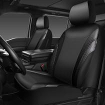 Capas de assento de carro CAR PASS em couro de fibra de carbono preto Capas de assento de carro CAR PASS em couro de fibra de carbono preto