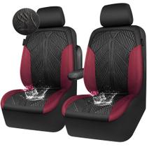 Capas de assento de carro CAR PASS impermeáveis, preto, vermelho, neoprene Capas de assento de carro CAR PASS impermeáveis, preto, vermelho, neoprene