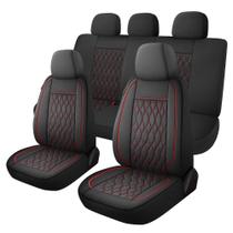 Capas de assento de carro CAROMOP Faux Leather Luxury 5 Seat Capas de assento de carro CAROMOP Faux Leather Luxury 5 Seat