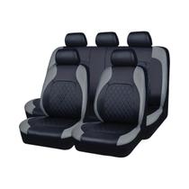 Capas De Assento De Carro Em Couro PU Universal 9PCS Impermeáveis Para SUV Sedan Pickup 5 Lugares Capas De Assento De Carro Em Couro PU Universal 9PCS Impermeáveis Para SUV Sedan Pickup 5 Lugares