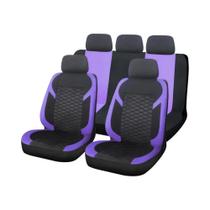 Capas De Assento De Carro Em Malha De Poliéster Universal Com Bordado Em Favo De Mel Para SUVs, Vans