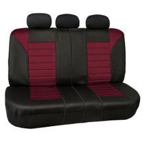 Capas de assento de carro FH Group 3D Air Mesh Universal Fit Burgundy