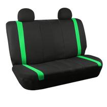 Capas de assento de carro FH Group Rear Set Cloth Universal Green