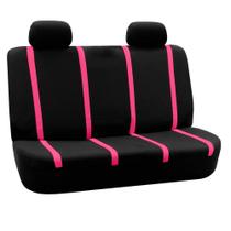 Capas de assento de carro FH Group Rear Set Cloth Universal Pink