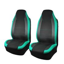 Capas de assento de carro Flying Banner Carbon Fiber Air Mesh Mint