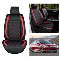 Capas de assento de carro Nilight Waterproof Faux Leather Preto-Vermelho Capas de assento de carro Nilight Waterproof Faux Leather Preto-Vermelho