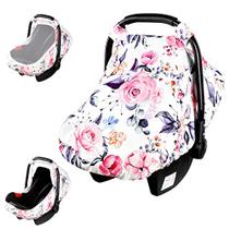Capas de assento de carro para bebês Floral Infant Carseat Canopy Co - Pea Pod