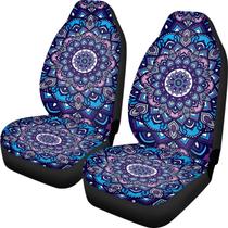 Capas de assento de carro TOADDMOS Boho Mandala Front Set de poliéster