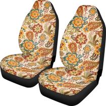 Capas de assento de carro TOADDMOS Fall Boho Mandala Frontal Full Wrapping Edge Capas de assento de carro TOADDMOS Fall Boho Mandala Frontal Full Wrapping Edge
