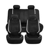 Capas de Assento de Carro Universais em Couro com PVC - Proteção para o Interior (3 Peças)