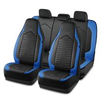 Capas de assento de veículo Skechers Leather Memory Foam Blue