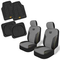 Capas de assento e tapetes de chão CAT PU Leather para carros e caminhões