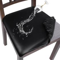 Capas de assento em couro PU impermeável SearChi para cadeiras de jantar Capas de assento em couro PU impermeável SearChi para cadeiras de jantar