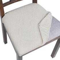 Capas de assento impermeáveis para cadeiras de sala de jantar Searchi Set of 6 Capas de assento impermeáveis para cadeiras de sala de jantar Searchi Set of 6