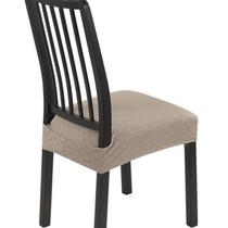 Capas de assento para cadeiras de jantar Searchi Stretch, conjunto de 4 cáqui Capas de assento para cadeiras de jantar Searchi Stretch, conjunto de 4 cáqui