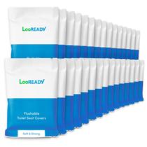 Capas de assento sanitário descartáveis e laváveis LooReady (pacote com 30) Capas de assento sanitário descartáveis e laváveis LooReady (pacote com 30)