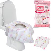 Capas de assento sanitário POTTY SHIELDS XL Waterproof, pacote com 20