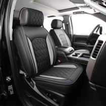 Capas de banco em couro JOJOBAY para Chevy Silverado GMC 2007-24