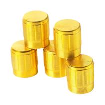 Capas De Botão De Potenciômetro De Alumínio 15MM Prata Dourado Preto 5PCS Botão De Controle Rotativo