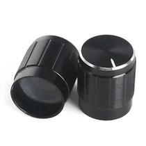 Capas De Botão De Potenciômetro Em Liga De Alumínio Preta 10PCS 15x17mm Controle De Volume De