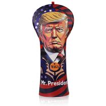 Capas de cabeça de golfe em couro President Trump MAGA Design