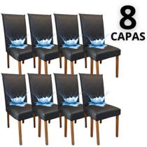 Capas de Cadeira de Jantar 100% Impermeável 8 Lugares material sintético Anti Manchas à prova d'água