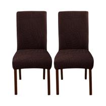 Capas De Cadeira De Jantar Em Jacquard Elástico De Cor Sólida 2/4 Peças Universais Para Cozinha, Capas De Cadeira De Jantar Em Jacquard Elástico De Cor Sólida 2/4 Peças Universais Para Cozinha,