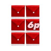 Capas De Cadeira De Natal Vermelhas Do Papai Noel 1-12 Peças Para Decoração De Feriado Na Cozinha