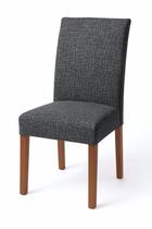 Capas De Cadeira Jantar Protetoras Encosto 60cm 4 Lugares Linho Preto