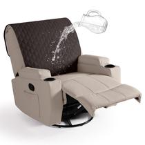 Capas de cadeira reclináveis Ruaozz 100% impermeáveis de chocolate