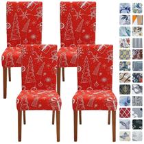 Capas de cadeira SPRINGRICO para sala de jantar de Natal, conjunto de 4