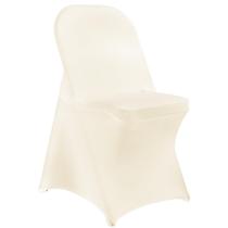 Capas de cadeira Stretch Spandex Ivory 150 unidades para cadeiras dobráveis Capas de cadeira Stretch Spandex Ivory 150 unidades para cadeiras dobráveis