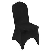 Capas de cadeira VEVOR Black Poliester Spandex x50 Festa de Casamento