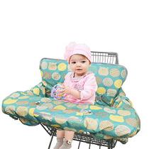 Capas de carrinho de compras para menino menina bebê, grande cobertura de cadeira alta com porta-celular para menina criança, cobertura carrinho de supermercado, acolchoada (Polka Cute)