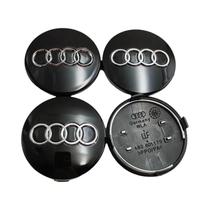 Capas De Centro De Roda De Carro Pretas E Cinzas De 60mm, 4 Peças Para Audi A1 A3 A4 A5 A6, Capas De Centro De Roda De Carro Pretas E Cinzas De 60mm, 4 Peças Para Audi A1 A3 A4 A5 A6,