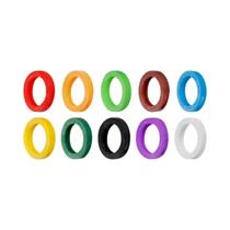 Capas De Chave De Silicone Duráveis 10-50 Peças Etiquetas De Chave Oca Para Chaves Planas Padrão