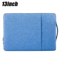 Capas de computador peles denim azul 13 polegadas manga case bolsa de transporte bolsa de mão para 11 13 15 tablet laptop notebook quente