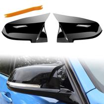 Capas de espelho de porta TEANTECH Glossy Black para BMW F20 F22 F23