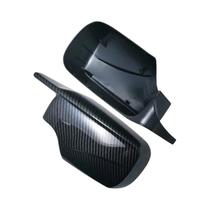Capas De Espelho Lateral Em Fibra De Carbono Preta Para Substituição Em BMW E46 Série 3 1998-2005