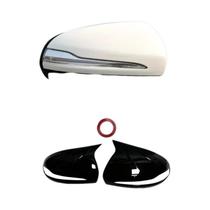 Capas De Espelho Retrovisor Em Carbono Preto Para Mercedes Benz Classe C GLC S E W205 X253 W222 W213