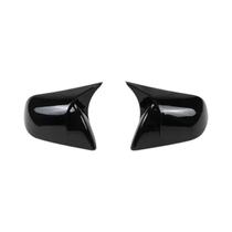 Capas De Espelho Retrovisor Em Fibra De Carbono Preto Brilhante Para Tesla Model 3 Y