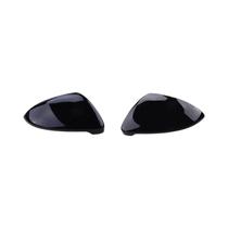 Capas De Espelho Retrovisor Lateral Pretas Brilhantes Para VW Golf 7 MK7 MK7.5 GTI R GTE GTD Capas De Espelho Retrovisor Lateral Pretas Brilhantes Para VW Golf 7 MK7 MK7.5 GTI R GTE GTD