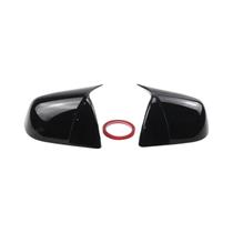 Capas De Espelho Retrovisor Traseiro Preto Brilhante Para Tesla Model Y 2019-2024
