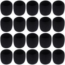 Capas de espuma de microfone Augshy, pacote com 20 unidades para microfone portátil Capas de espuma de microfone Augshy, pacote com 20 unidades para microfone portátil