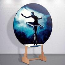 Capas De Festa Tema Bailarina Sublimadas 50x50 Decoração Painel Redondo 150x150 Balé